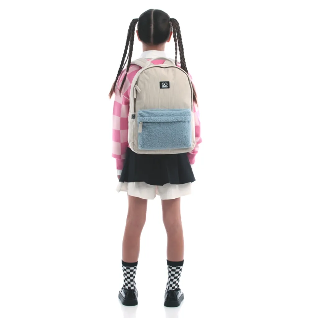 Ортопедический рюкзак школьный GoPack Education Teens 147, бежевый Ортопедический рюкзак школьный GoPack Education Teens 147, бежевый