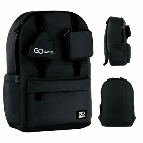 Ортопедический рюкзак школьный GoPack Education Teens 178, черный - Фото№1