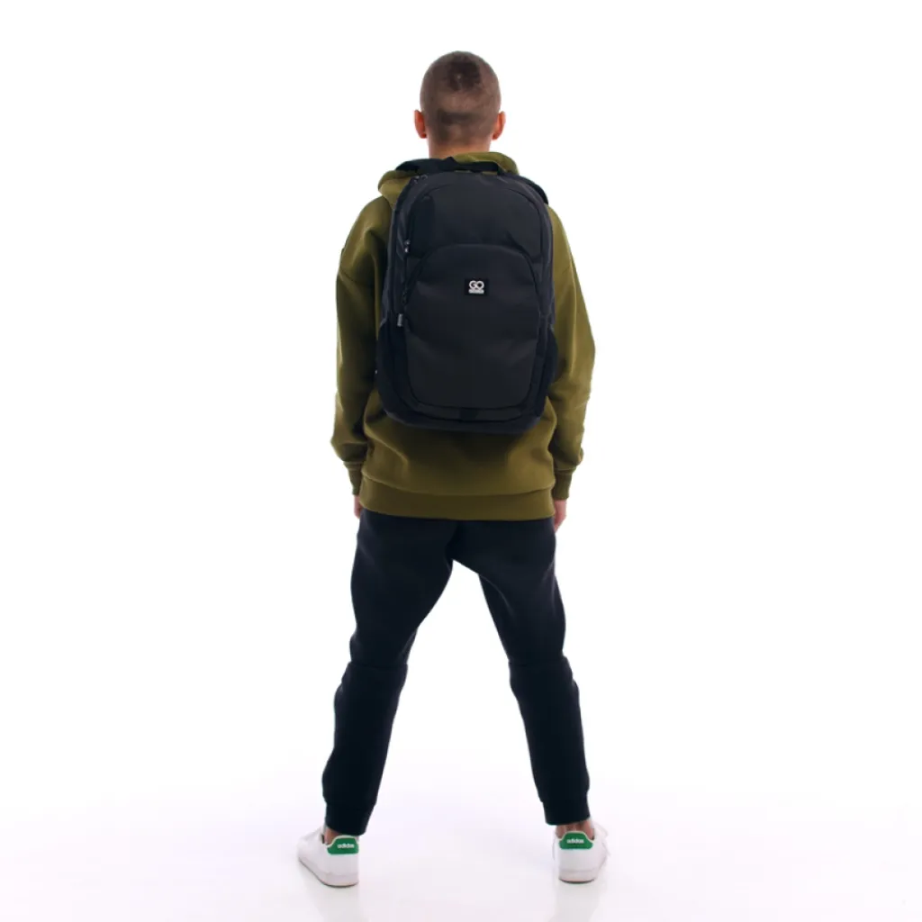 Ортопедический рюкзак школьный GoPack Education Teens 185, черный Ортопедический рюкзак школьный GoPack Education Teens 185, черный