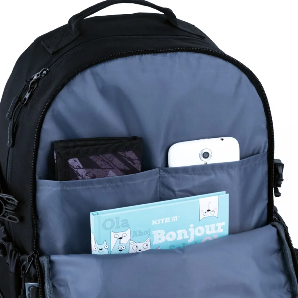 Ортопедичний рюкзак шкільний GoPack Education Teens 186, чорний Ортопедичний рюкзак шкільний GoPack Education Teens 186, чорний