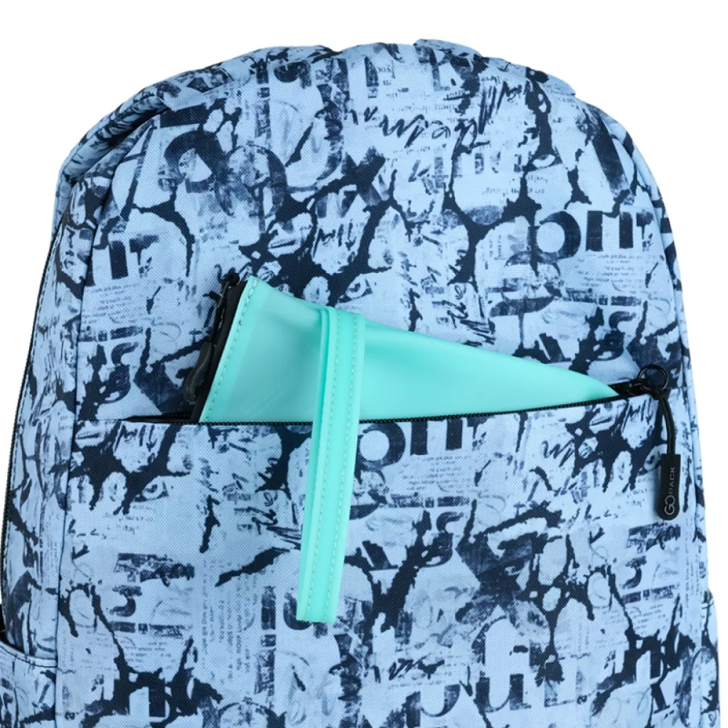 Ортопедический рюкзак школьный GoPack Education Teens 188M-3, голубой Ортопедический рюкзак школьный GoPack Education Teens 188M-3, голубой