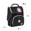 Ортопедический рюкзак школьный каркасный GoPack Education Magical Unicorn 5001S-4, черный - Фото№3