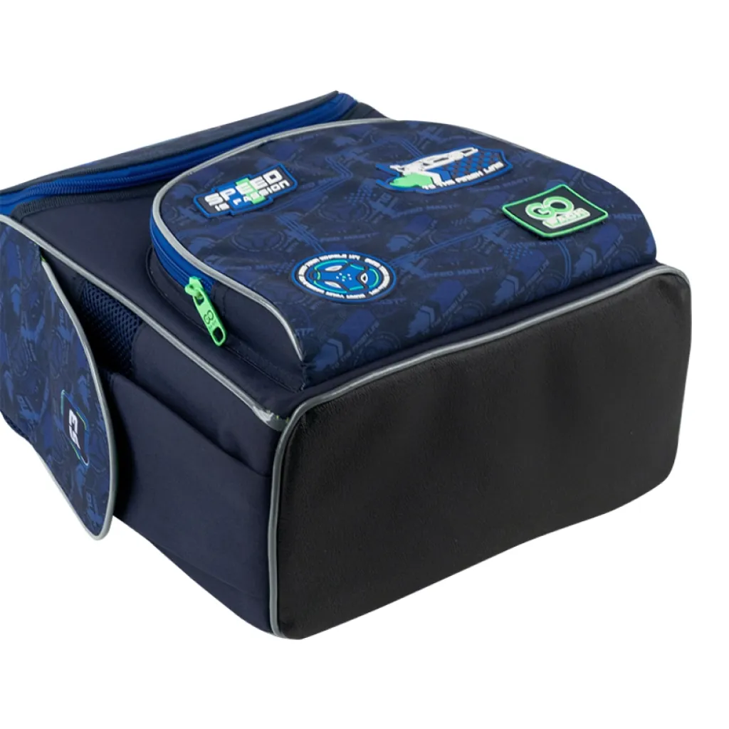Ортопедичний рюкзак каркасний GoPack Education Racing 5001S-6, синій Ортопедичний рюкзак каркасний GoPack Education Racing 5001S-6, синій
