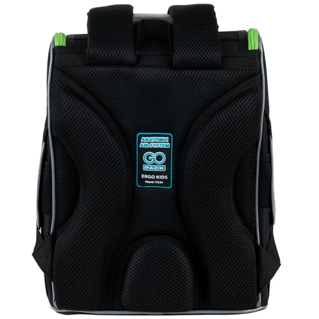 Ортопедический рюкзак каркасный GoPack Education Racing 5001S-7, черный