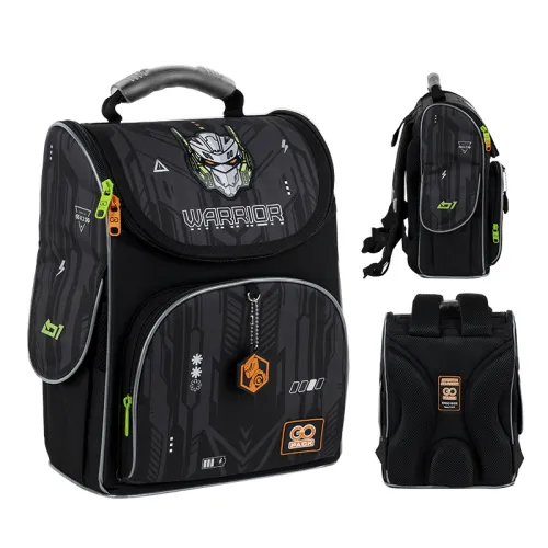 Ортопедический рюкзак каркасный GoPack Education Racing 5001S-8, черный - Фото№1 Ортопедический рюкзак каркасный GoPack Education Racing 5001S-8, черный - Фото№1