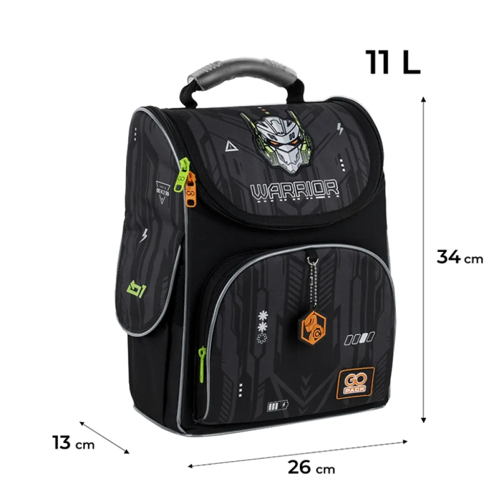 Ортопедический рюкзак каркасный GoPack Education Racing 5001S-8, черный Ортопедический рюкзак каркасный GoPack Education Racing 5001S-8, черный