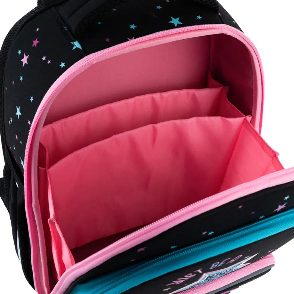Ортопедичний рюкзак каркасний GoPack Education Be A Star 597M-1, чорний Ортопедичний рюкзак каркасний GoPack Education Be A Star 597M-1, чорний