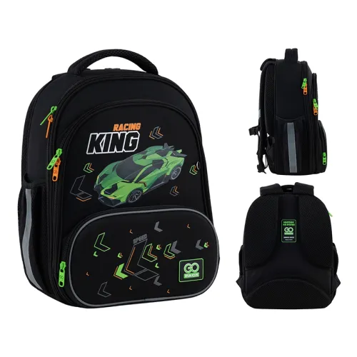 Ортопедичний рюкзак каркасний GoPack Education Rasing King 597M-5, чорний - Фото№1 Ортопедичний рюкзак каркасний GoPack Education Rasing King 597M-5, чорний - Фото№1