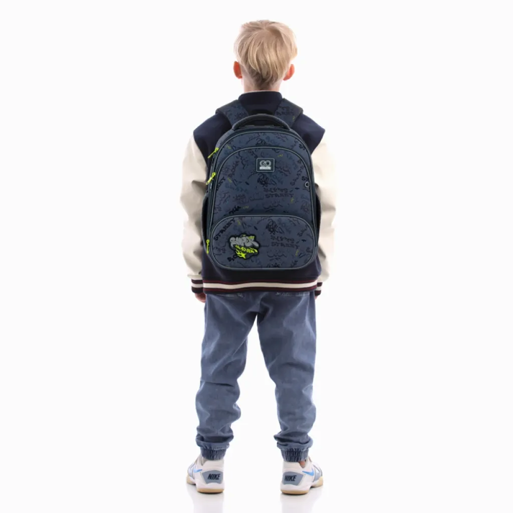 Ортопедический рюкзак каркасный GoPack Education Super Skater 597M-4, серый Ортопедический рюкзак каркасный GoPack Education Super Skater 597M-4, серый