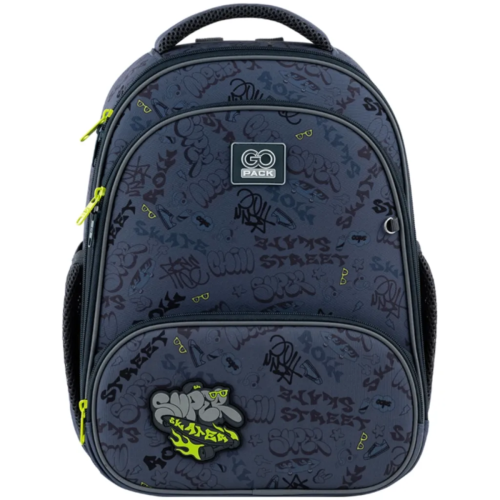 Ортопедический рюкзак каркасный GoPack Education Super Skater 597M-4, серый Ортопедический рюкзак каркасный GoPack Education Super Skater 597M-4, серый