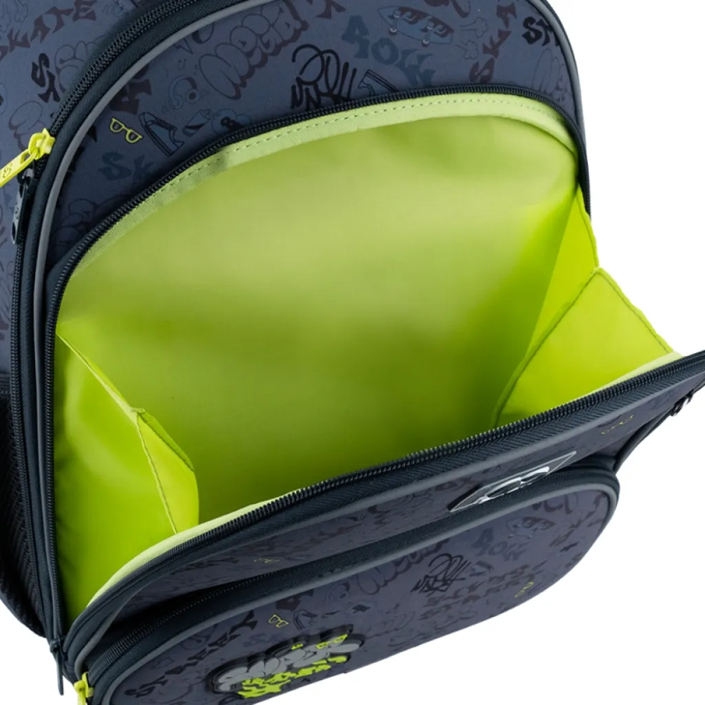 Ортопедический рюкзак каркасный GoPack Education Super Skater 597M-4, серый Ортопедический рюкзак каркасный GoPack Education Super Skater 597M-4, серый