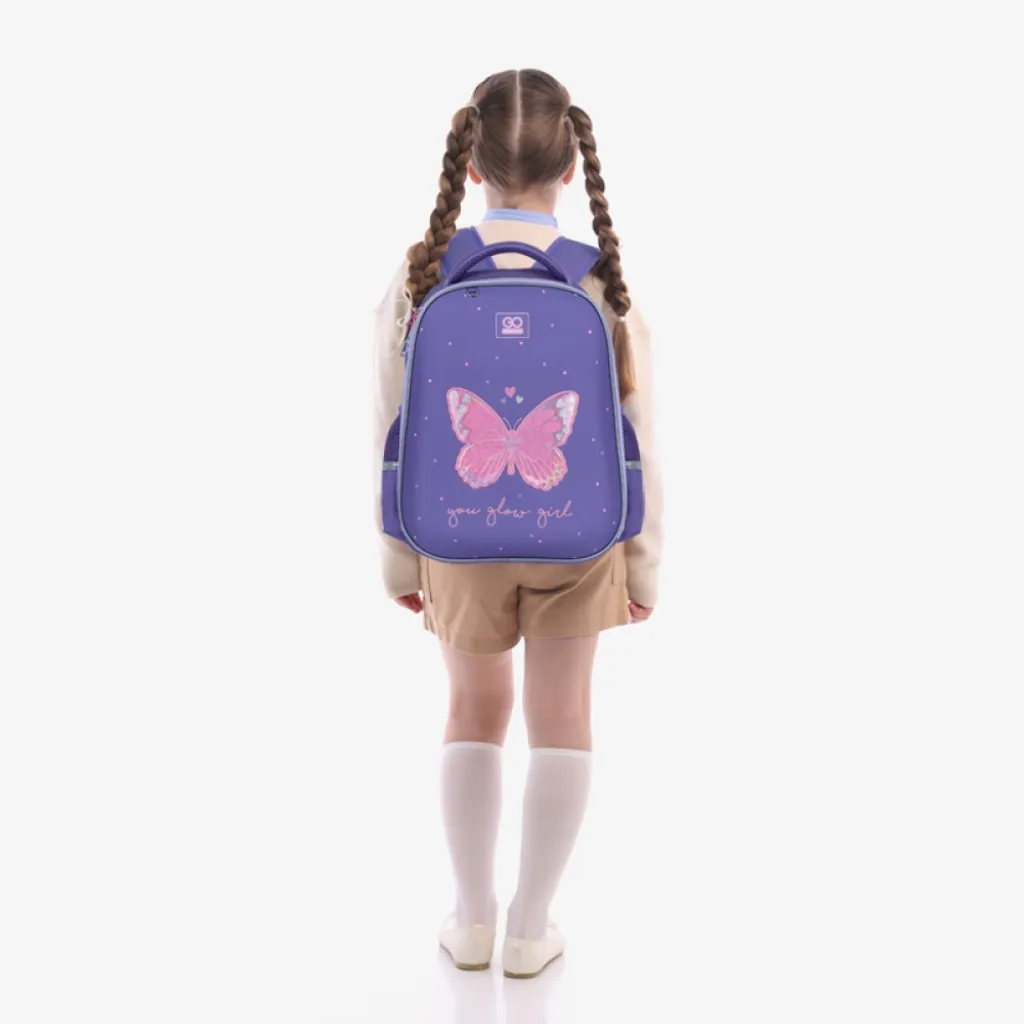 Ортопедичний рюкзак напівкаркасний GoPack Education Glowing 165M, фіолетовий Ортопедичний рюкзак напівкаркасний GoPack Education Glowing 165M, фіолетовий