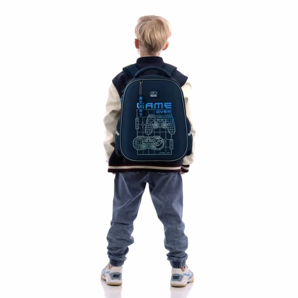 Ортопедический рюкзак полукаркасный GoPack Education Level Up 165M, синий Ортопедический рюкзак полукаркасный GoPack Education Level Up 165M, синий