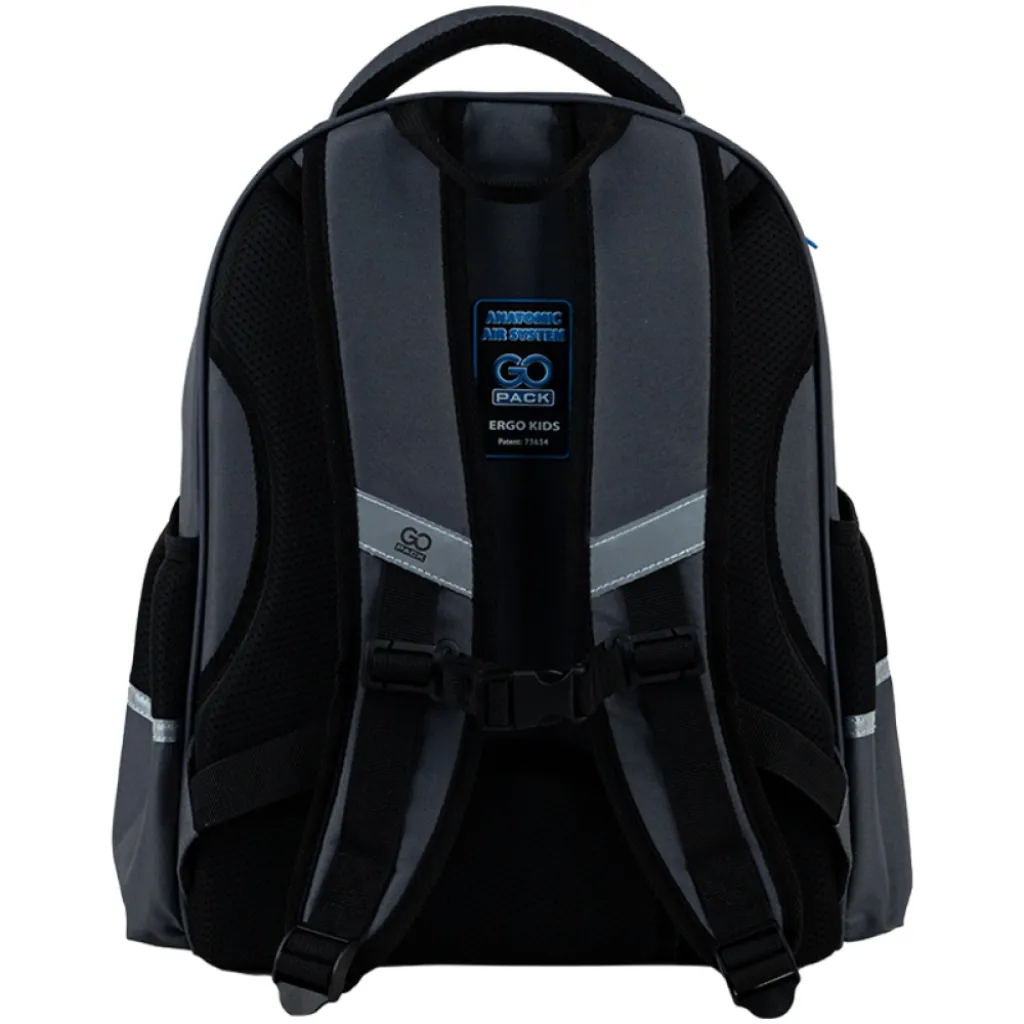 Ортопедический рюкзак полукаркасный GoPack Education Warrior 165M, серый Ортопедический рюкзак полукаркасный GoPack Education Warrior 165M, серый