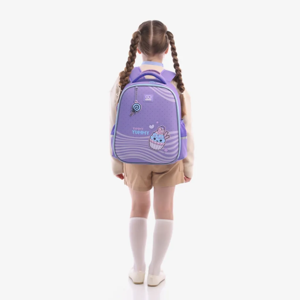 Ортопедический рюкзак полукаркасный GoPack Education Yummy 165M, фиолетовый