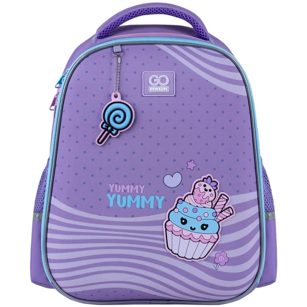 Ортопедический рюкзак полукаркасный GoPack Education Yummy 165M, фиолетовый