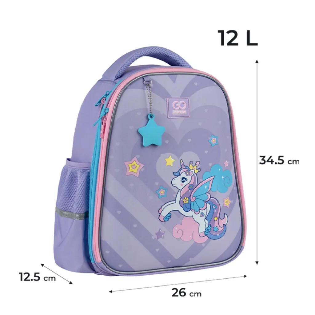 Ортопедический рюкзак полукаркасный GoPack Education Cute Pony 165S, фиолетовый Ортопедический рюкзак полукаркасный GoPack Education Cute Pony 165S, фиолетовый