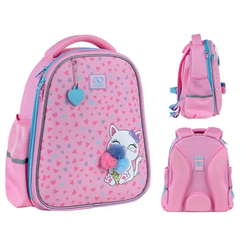Ортопедический рюкзак полукаркасный GoPack Education Cute Pony 165S, розовый - Фото№1 Ортопедический рюкзак полукаркасный GoPack Education Cute Pony 165S, розовый - Фото№1