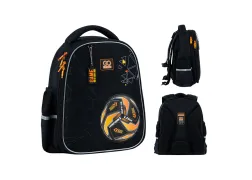 Ортопедичний рюкзак напівкаркасний GoPack Education It's a Goal Time 165S, чорний Ортопедичний рюкзак напівкаркасний GoPack Education It's a Goal Time 165S, чорний