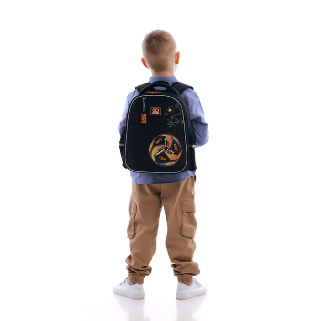 Ортопедический рюкзак полукаркасный GoPack Education It's a Goal Time 165S, черный Ортопедический рюкзак полукаркасный GoPack Education It's a Goal Time 165S, черный