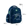 Ортопедичний рюкзак напівкаркасний GoPack Education In Space 165S, синій - Фото№3