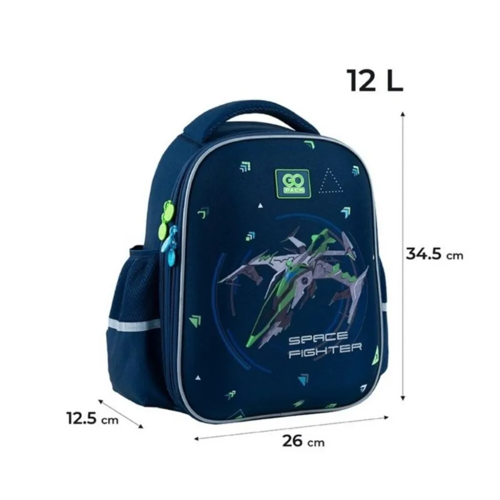 Ортопедичний рюкзак напівкаркасний GoPack Education In Space 165S, синій Ортопедичний рюкзак напівкаркасний GoPack Education In Space 165S, синій
