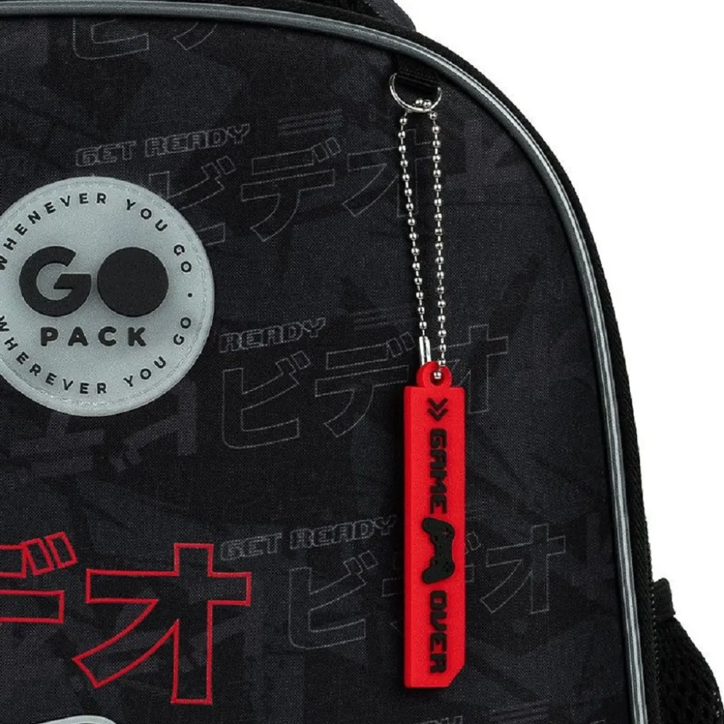 Ортопедичний рюкзак шкільний напівкаркасний GoPack Education Play GO26-165S-6, сірий Ортопедичний рюкзак шкільний напівкаркасний GoPack Education Play GO26-165S-6, сірий