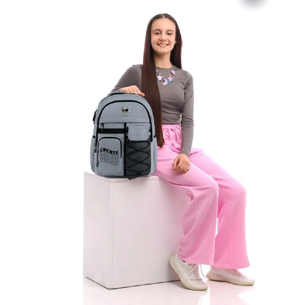 Рюкзак для підлітка GoPack Education Teens GO26-184L-2, сірий Рюкзак для підлітка GoPack Education Teens GO26-184L-2, сірий