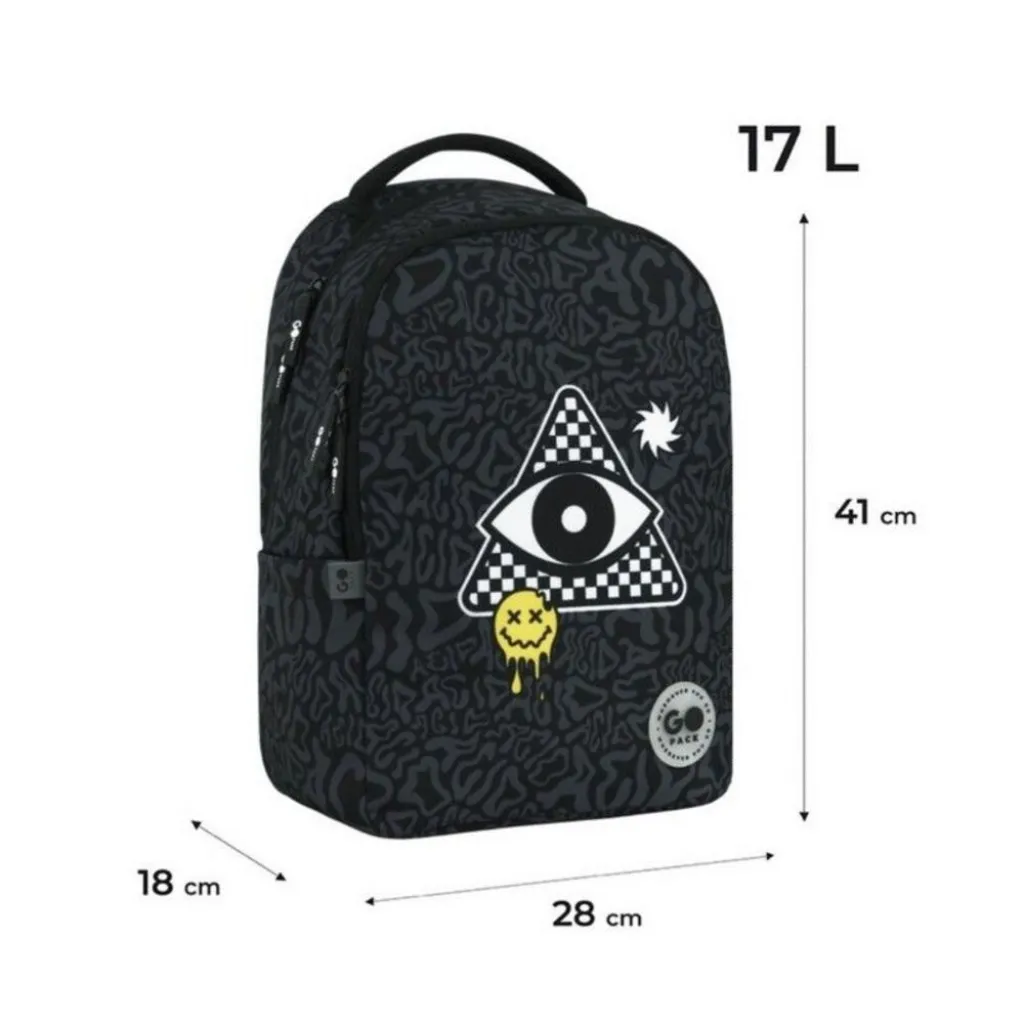 Рюкзак для подростка GoPack Teens GO26-135M-6, черный