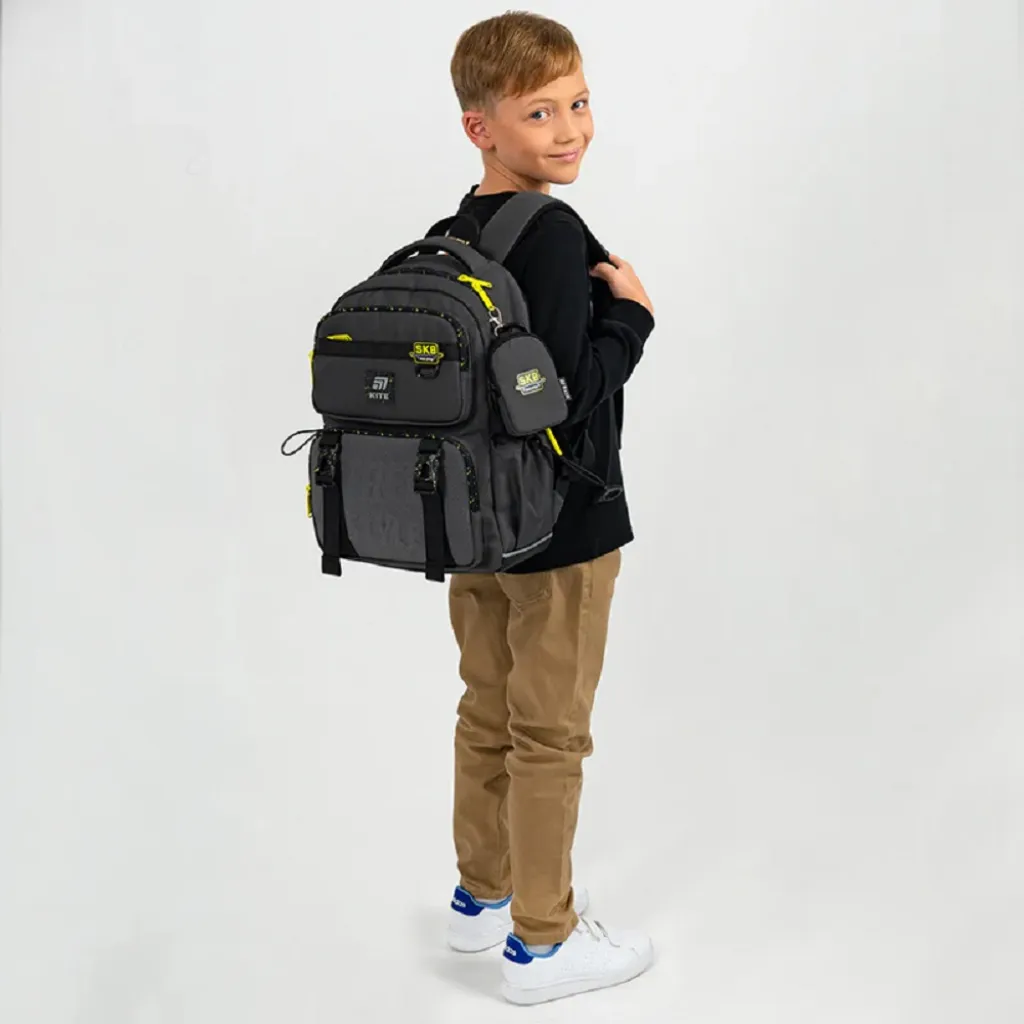 Ортопедический рюкзак школьный Kite Education 1022 Free Style, черный Ортопедический рюкзак школьный Kite Education 1022 Free Style, черный