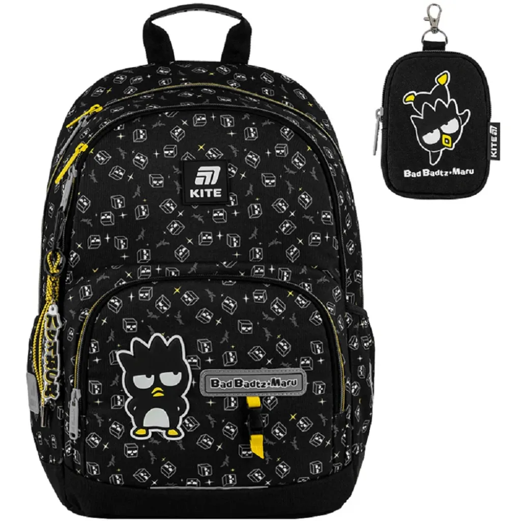 Ортопедичний рюкзак шкільний Kite Education 585 HK-1 Bad Badtz Maru, чорний Ортопедичний рюкзак шкільний Kite Education 585 HK-1 Bad Badtz Maru, чорний