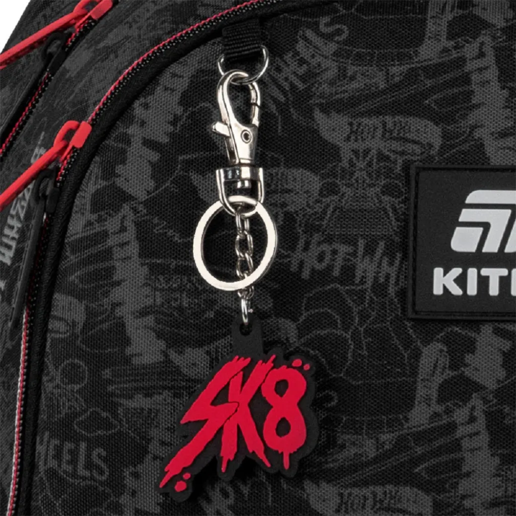 Ортопедичний рюкзак шкільний Kite Education 585 HW Wheels Skate, чорний Ортопедичний рюкзак шкільний Kite Education 585 HW Wheels Skate, чорний
