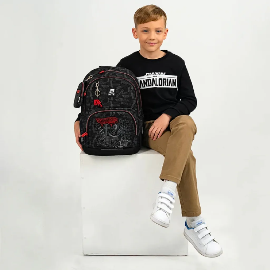 Ортопедичний рюкзак шкільний Kite Education 585 HW Wheels Skate, чорний Ортопедичний рюкзак шкільний Kite Education 585 HW Wheels Skate, чорний