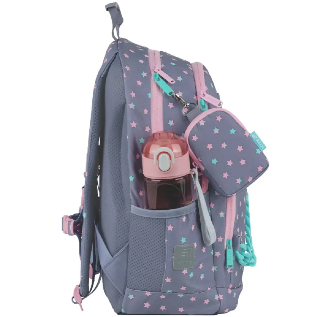 Ортопедичний рюкзак шкільний Kite Education Kawaii Stars 585M-2, сірий Ортопедичний рюкзак шкільний Kite Education Kawaii Stars 585M-2, сірий
