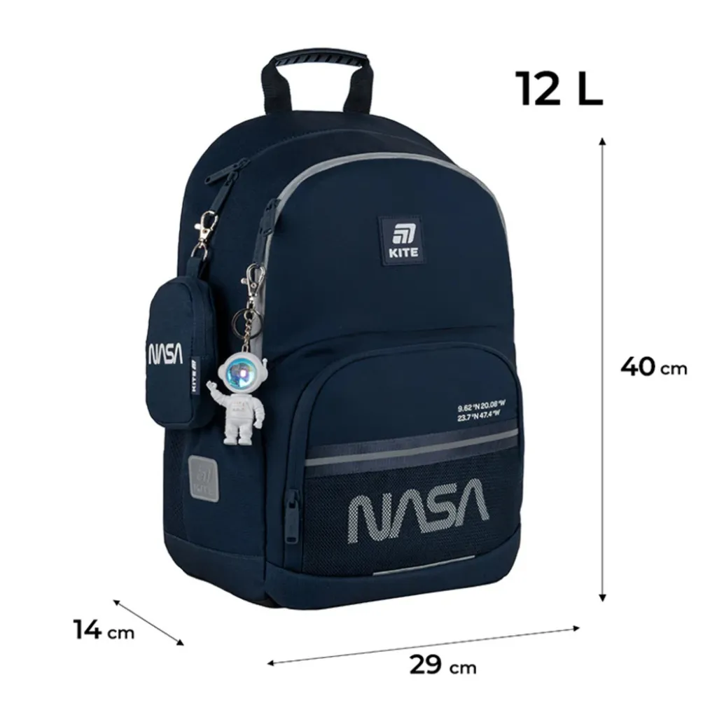 Ортопедичний рюкзак Kite Education NASA NS25-585M, темно-синій Ортопедичний рюкзак Kite Education NASA NS25-585M, темно-синій