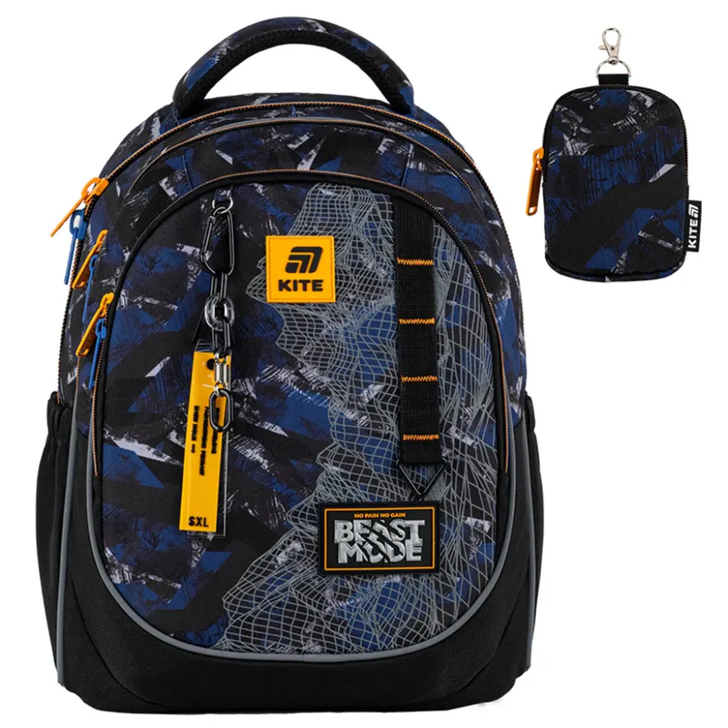 Ортопедичний рюкзак Kite Education Beast Mode K25-700M-4, чорний Ортопедичний рюкзак Kite Education Beast Mode K25-700M-4, чорний