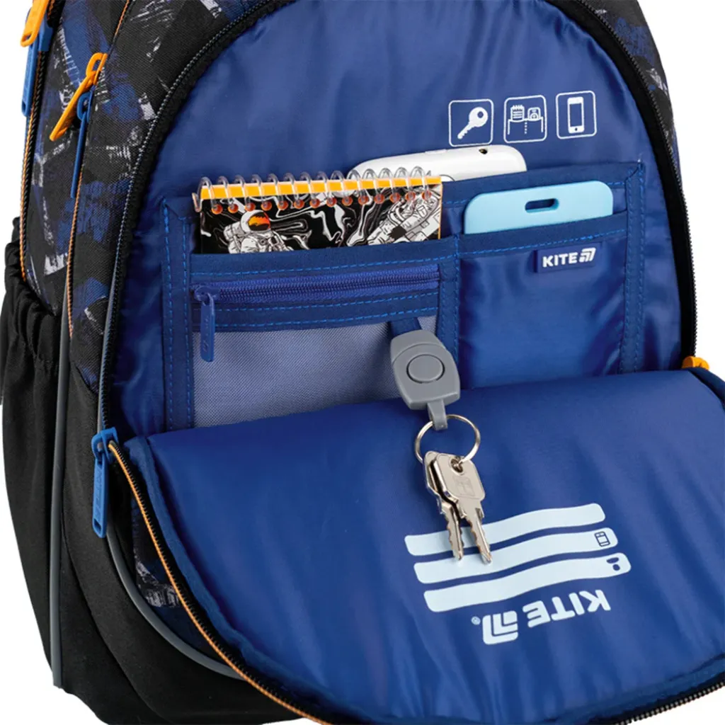 Ортопедичний рюкзак Kite Education Beast Mode K25-700M-4, чорний Ортопедичний рюкзак Kite Education Beast Mode K25-700M-4, чорний
