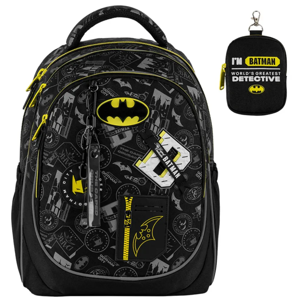 Ортопедичний рюкзак Kite Education DC Batman DC25-700M, чорний Ортопедичний рюкзак Kite Education DC Batman DC25-700M, чорний