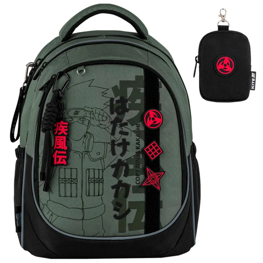 Ортопедический рюкзак Kite Education Naruto Shippuden NR25-700M, хаки Ортопедический рюкзак Kite Education Naruto Shippuden NR25-700M, хаки