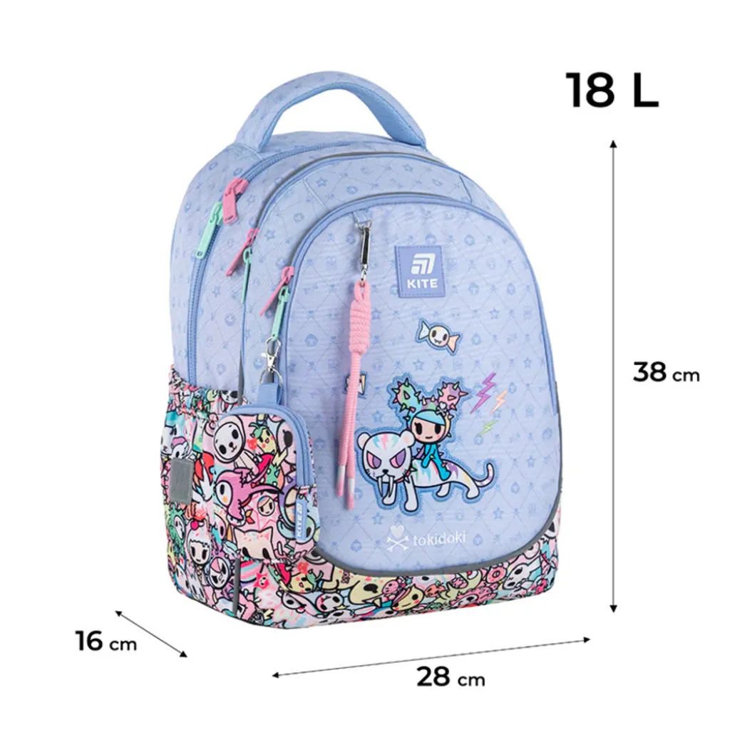 Ортопедичний рюкзак Kite Education Tokidoki TK25-700M, блакитний Ортопедичний рюкзак Kite Education Tokidoki TK25-700M, блакитний