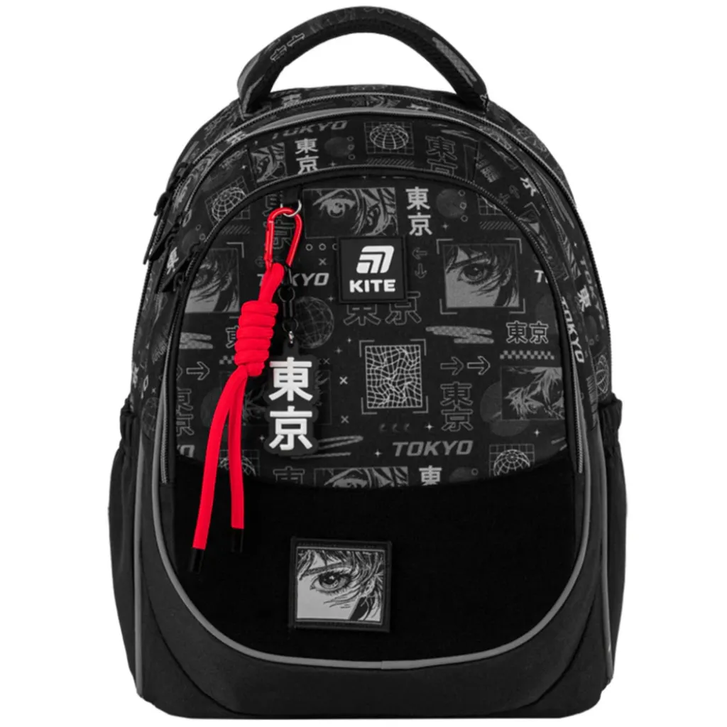Ортопедичний рюкзак Kite Education Tokyo K25-700M-3, чорний Ортопедичний рюкзак Kite Education Tokyo K25-700M-3, чорний