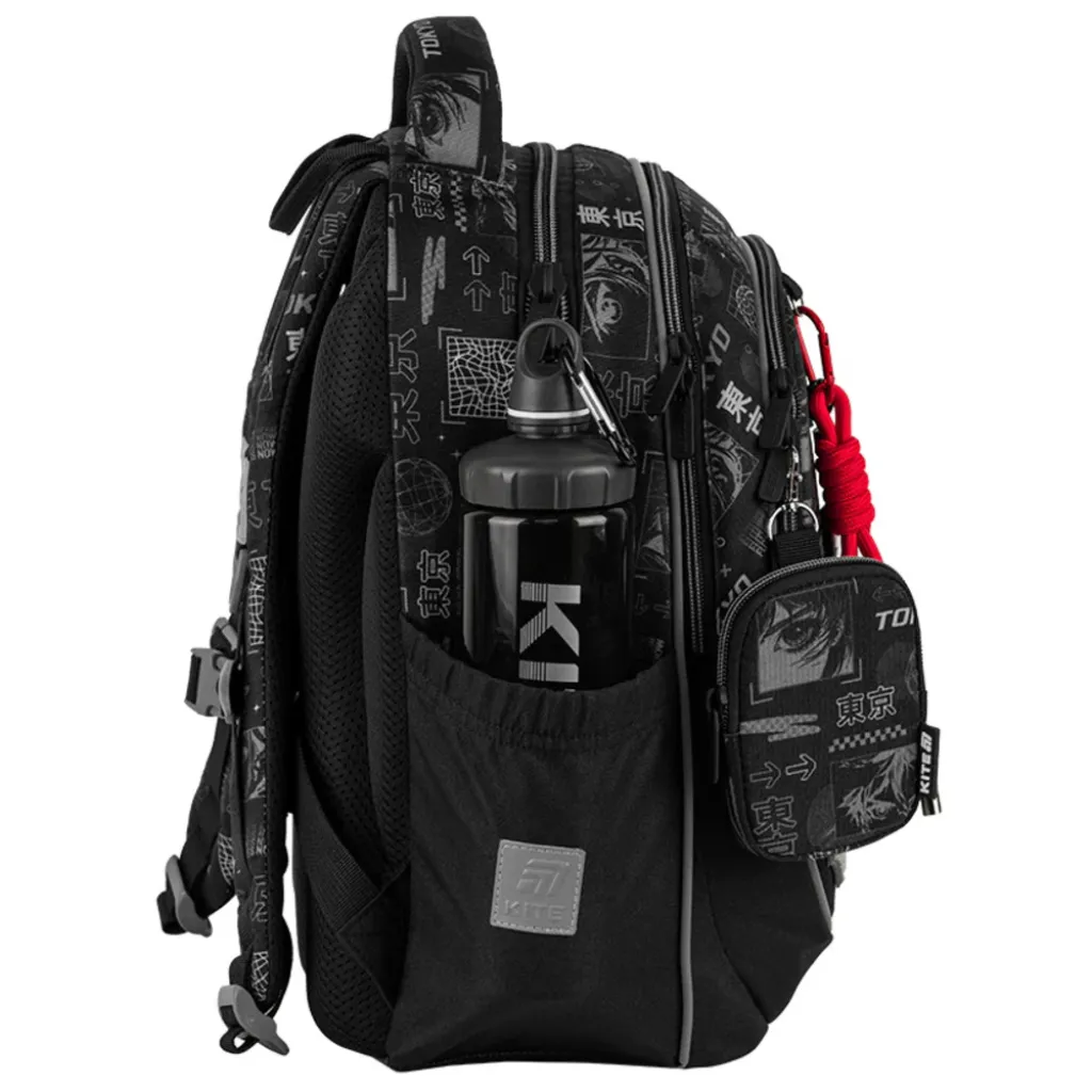 Ортопедичний рюкзак Kite Education Tokyo K25-700M-3, чорний Ортопедичний рюкзак Kite Education Tokyo K25-700M-3, чорний