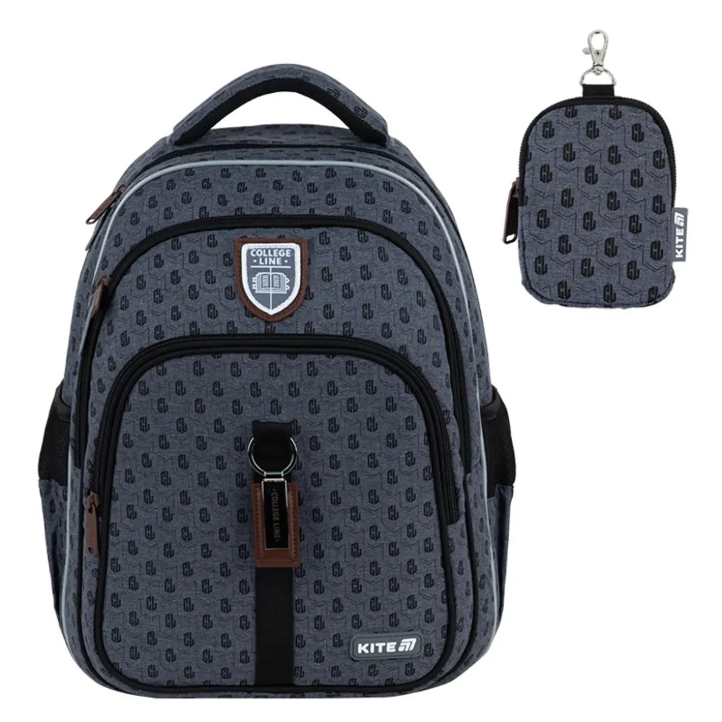 Ортопедичний рюкзак Kite Education College Line Boy K25-763M-3, сірий Ортопедичний рюкзак Kite Education College Line Boy K25-763M-3, сірий