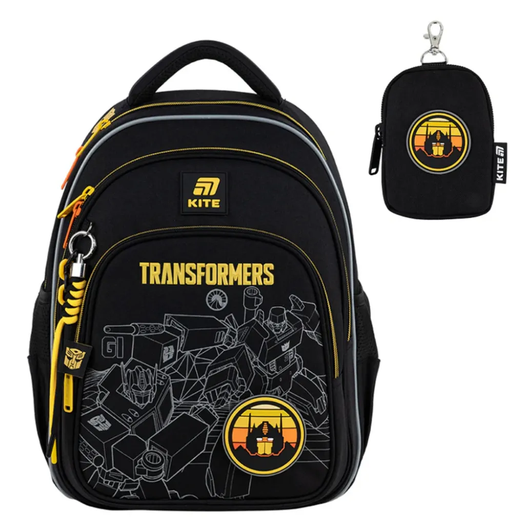 Ортопедичний рюкзак Kite Education Transformers Generations TF25-763S, чорний Ортопедичний рюкзак Kite Education Transformers Generations TF25-763S, чорний