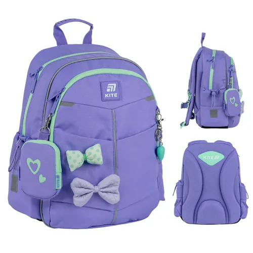 Ортопедичний рюкзак Kite Education Pretty Nice K25-771S-2, бузковий - Фото№1 Ортопедичний рюкзак Kite Education Pretty Nice K25-771S-2, бузковий - Фото№1