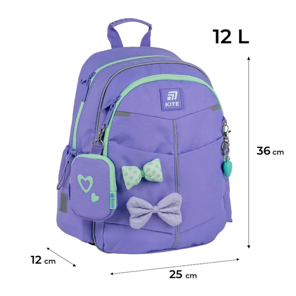 Ортопедичний рюкзак Kite Education Pretty Nice K25-771S-2, бузковий Ортопедичний рюкзак Kite Education Pretty Nice K25-771S-2, бузковий