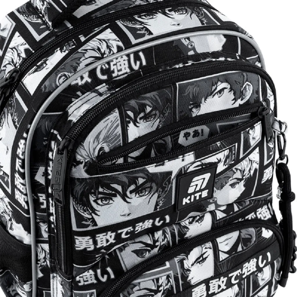 Ортопедичний рюкзак шкільний Kite Education Anime Boy K25-773M-4, чорний Ортопедичний рюкзак шкільний Kite Education Anime Boy K25-773M-4, чорний