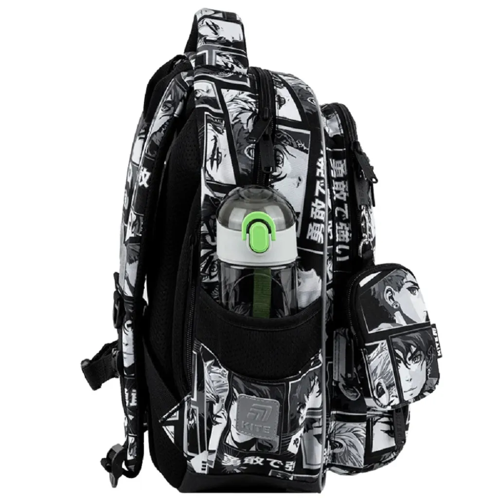 Ортопедичний рюкзак шкільний Kite Education Anime Boy K25-773M-4, чорний Ортопедичний рюкзак шкільний Kite Education Anime Boy K25-773M-4, чорний