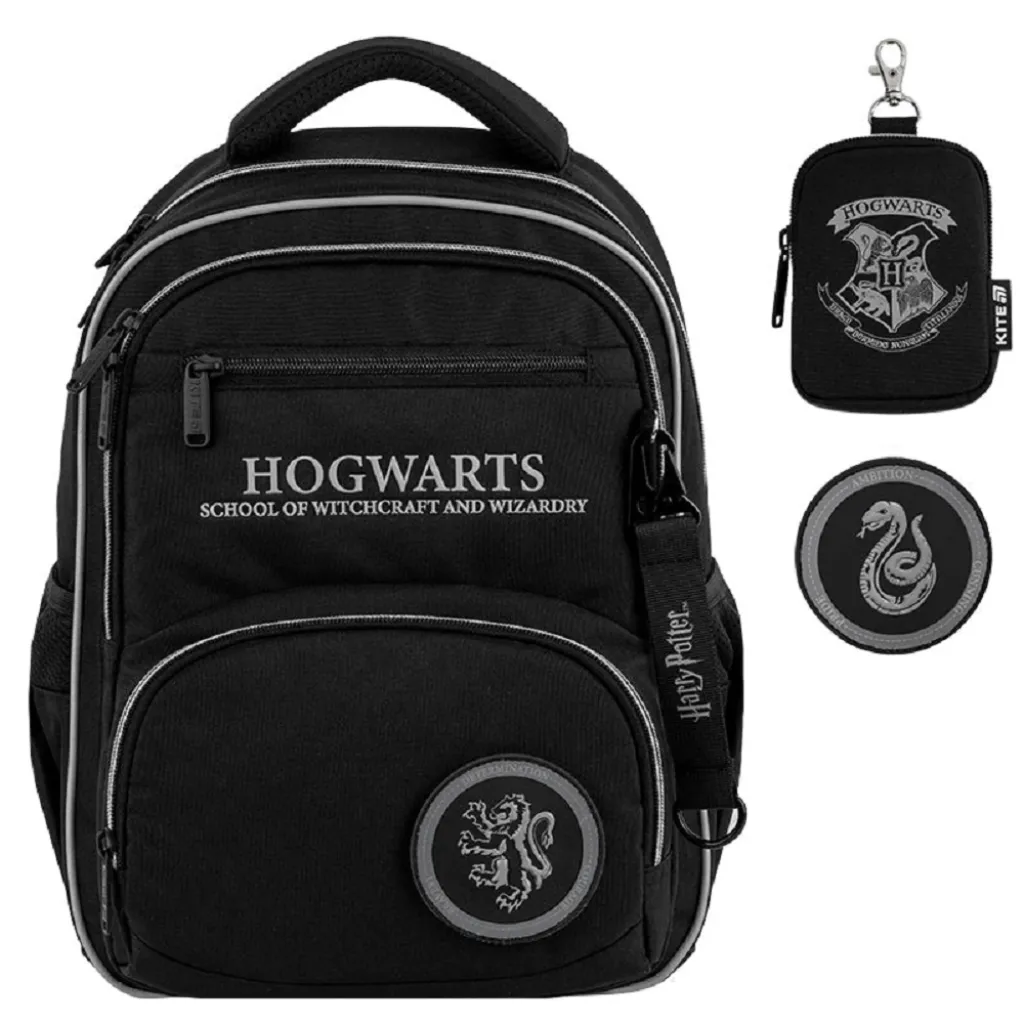 Ортопедичний рюкзак шкільний Kite Education Harry Potter HP25-773M, чорний Ортопедичний рюкзак шкільний Kite Education Harry Potter HP25-773M, чорний