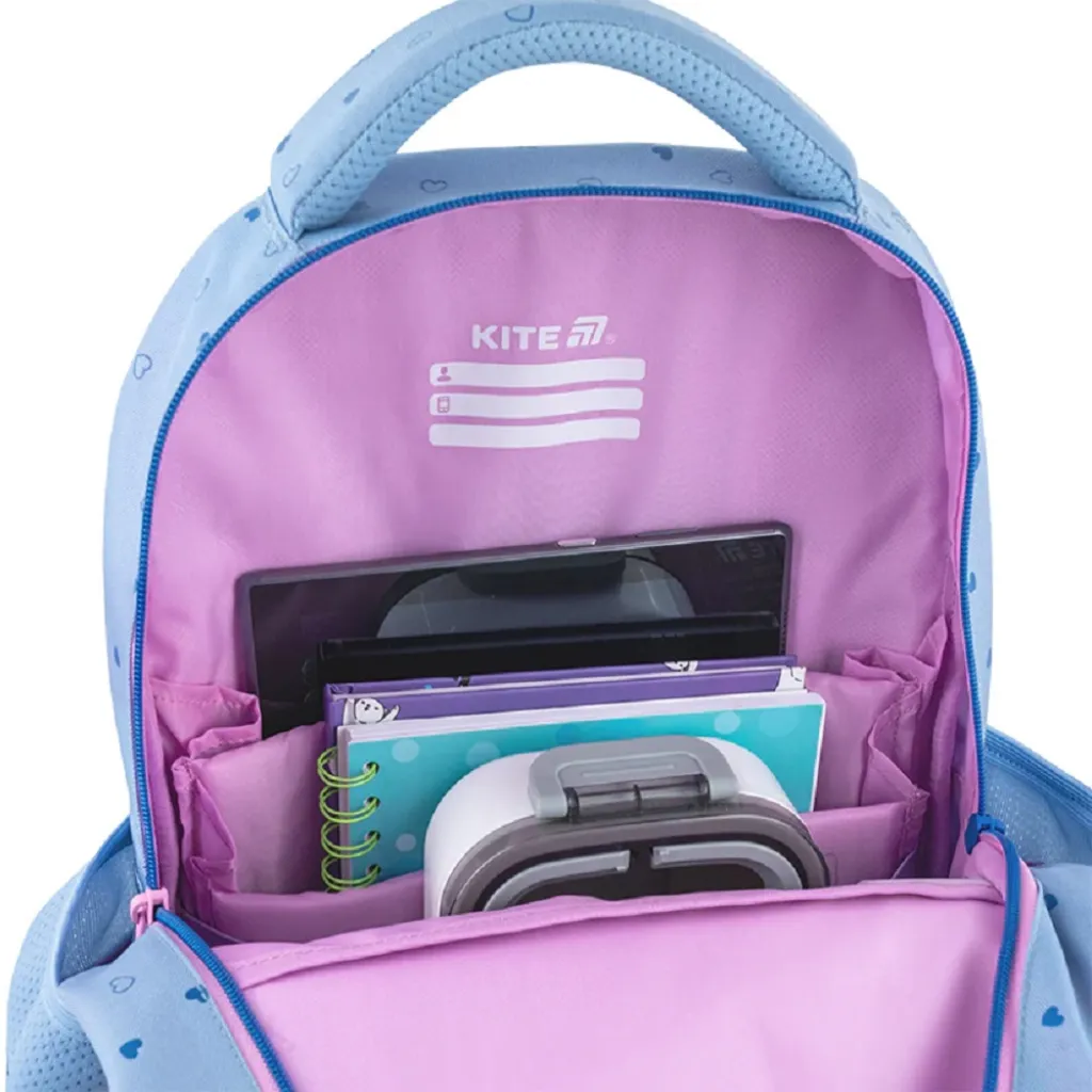 Ортопедический рюкзак школьный Kite Education Lovely K25-773M-1, голубой Ортопедический рюкзак школьный Kite Education Lovely K25-773M-1, голубой